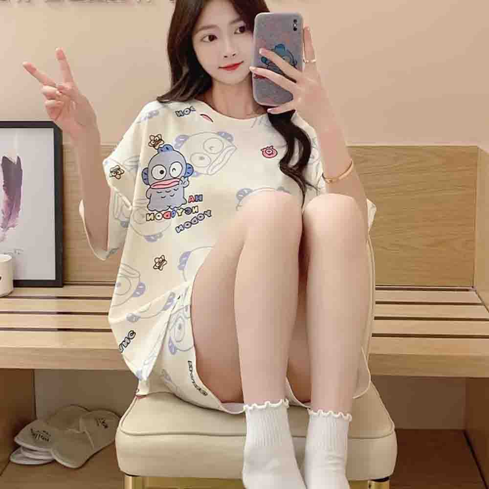 Embellish Knit - Sanrio Hangyodon 2 Parçalı Kawaii Pijama