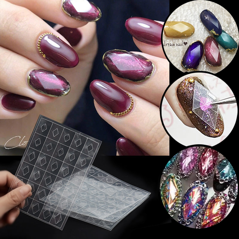 Glitter Vinyl Roll - 1 sayfalık tırnak taş şablon kılavuzları