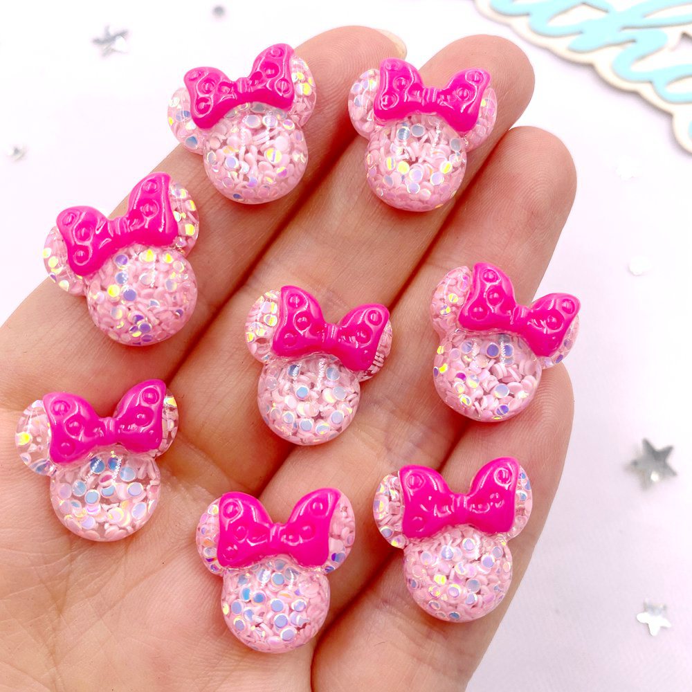 Embellishment Glue Craft - 20 adet renkli reçine Mini karikatür
