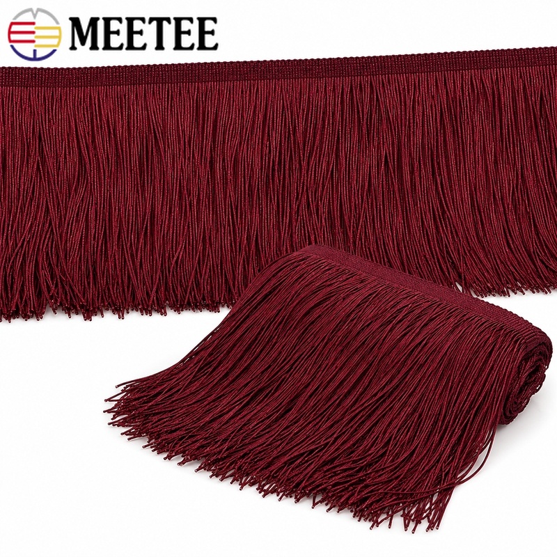 Fringe Ribbon Sewing - 5/10Yards 10-30cm kırmızı püskül saçak düzeltir