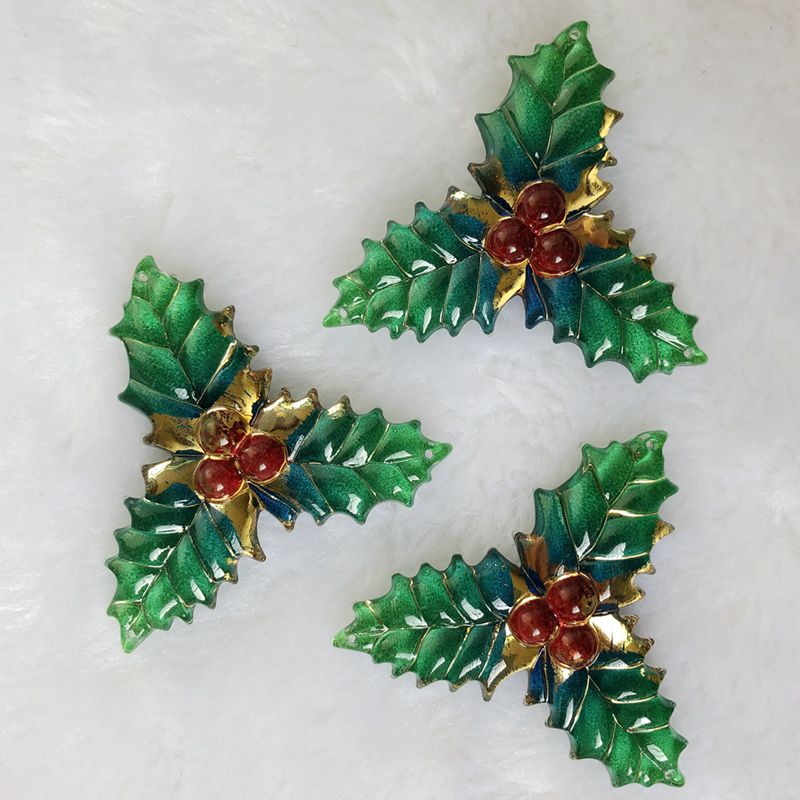 Embellishment Glue Craft - 8 adet 40x41mm reçine noel noel