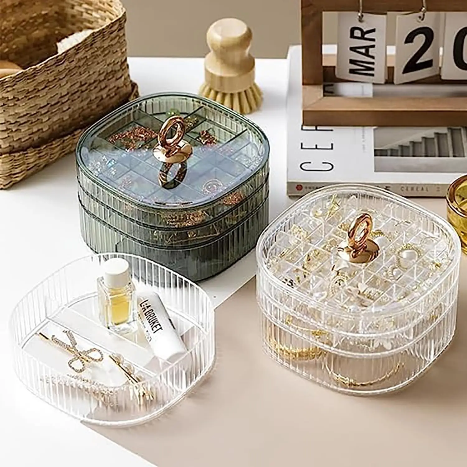 Craft Embellishment Storage - Takı Kutusu, Saplı Takı Düzenleyici, Kadınlar
