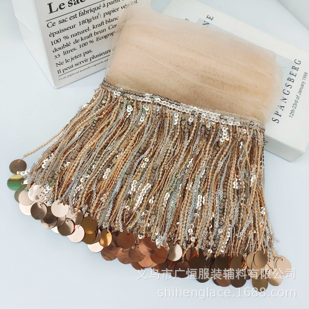 10 metre Payetler Püskül Dante - Fringe Ribbon Sewing incelemesi ve fiyatı