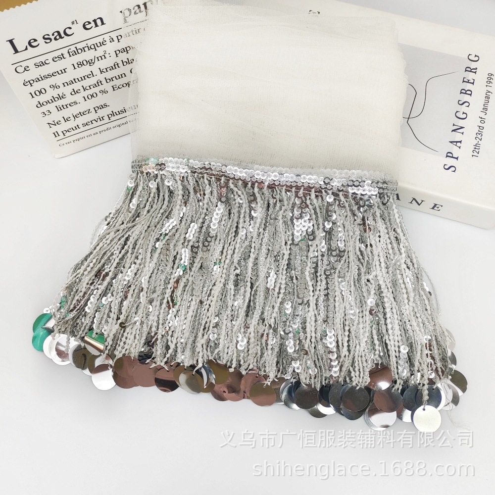 10 metre Payetler Püskül Dante - Fringe Ribbon Sewing incelemesi ve fiyatı