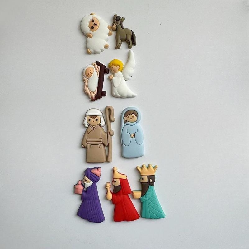 G6kf 9pcs/set doğum sahne yama - Christmas Craft Embellishment incelemesi ve fiyatı