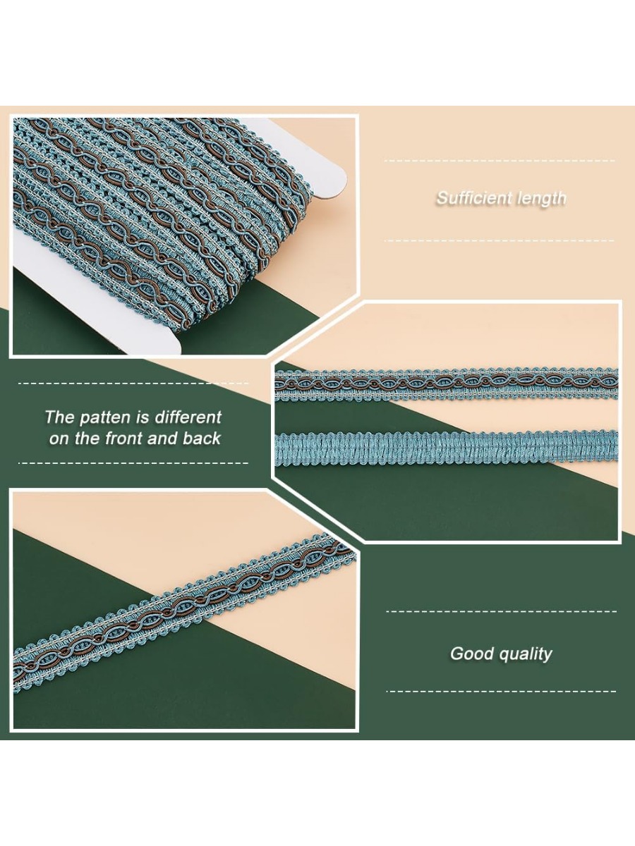 32 Metre Mavi Örgü Trim Dikiş  - Fringe Ribbon Sewing incelemesi ve fiyatı