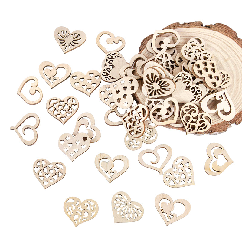 50/100 adet Delikli Kalp Desen - Craft Embellishment incelemesi ve fiyatı