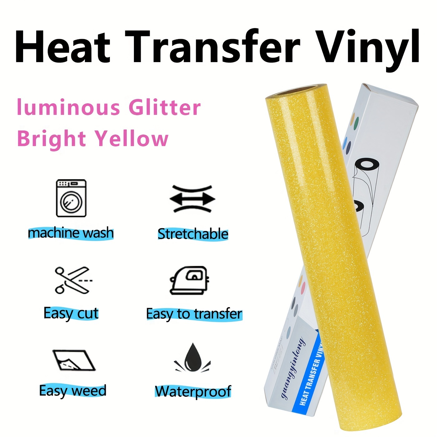Simli HTV Isı Transfer Vinil R - Glitter Vinyl Roll incelemesi ve fiyatı