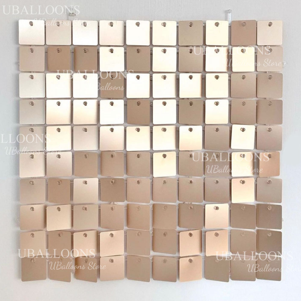 Mat Bej Altın Simli Pullu Pane - Sequin Fabric Panel incelemesi ve fiyatı