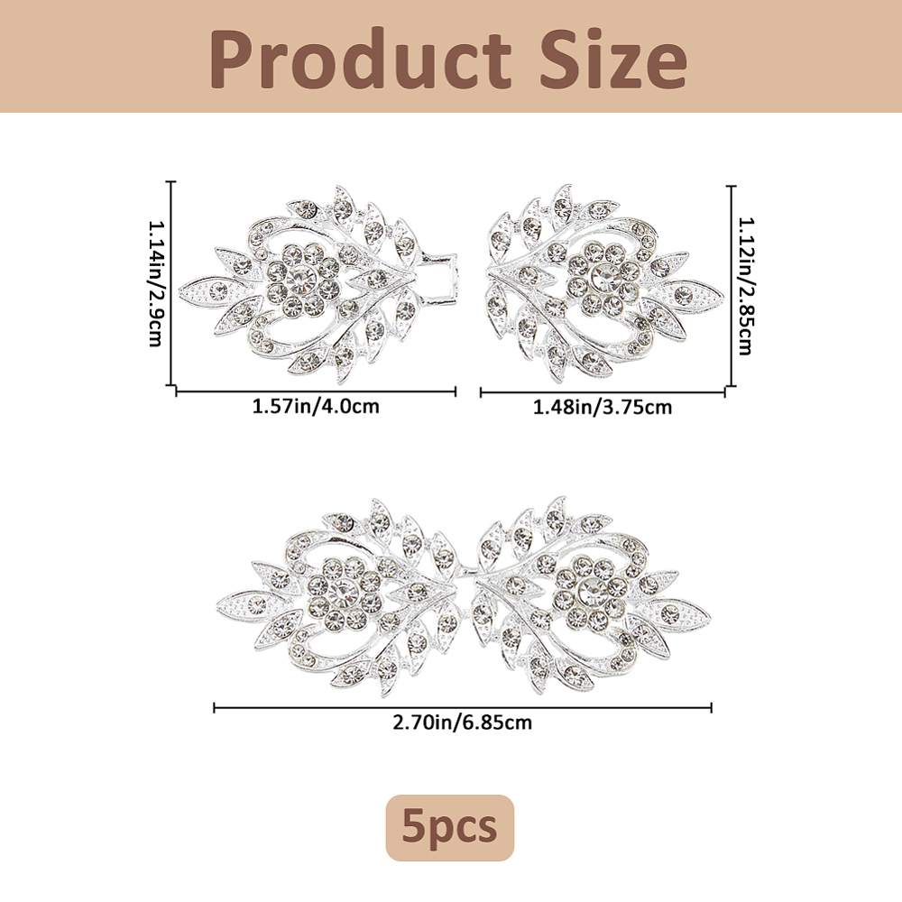 5 Çift Rhinestone Pelerin Toka - Sew On Rhinestone incelemesi ve fiyatı