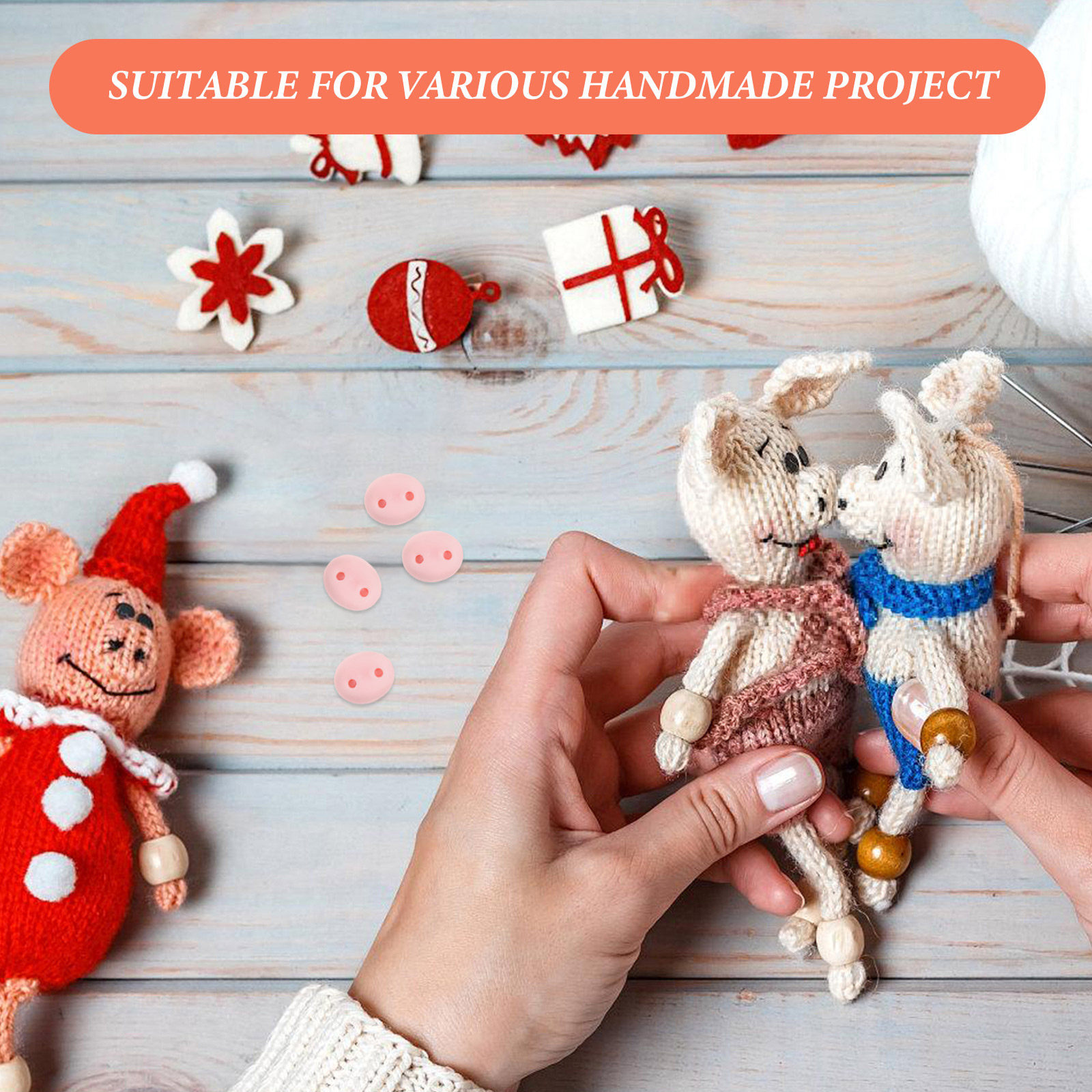 100 Adet Reçine Domuz Burunlar - Embellishment Glue Craft incelemesi ve fiyatı