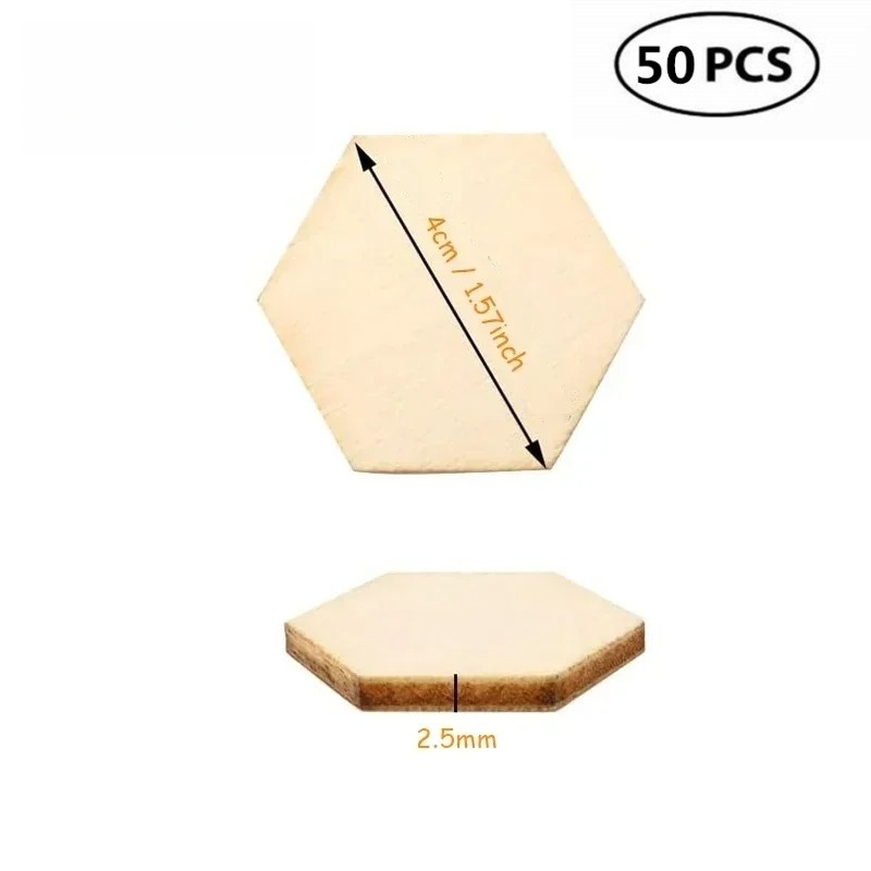 50 adet 4CM bitmemiş ahşap alt - Embellish Craft incelemesi ve fiyatı