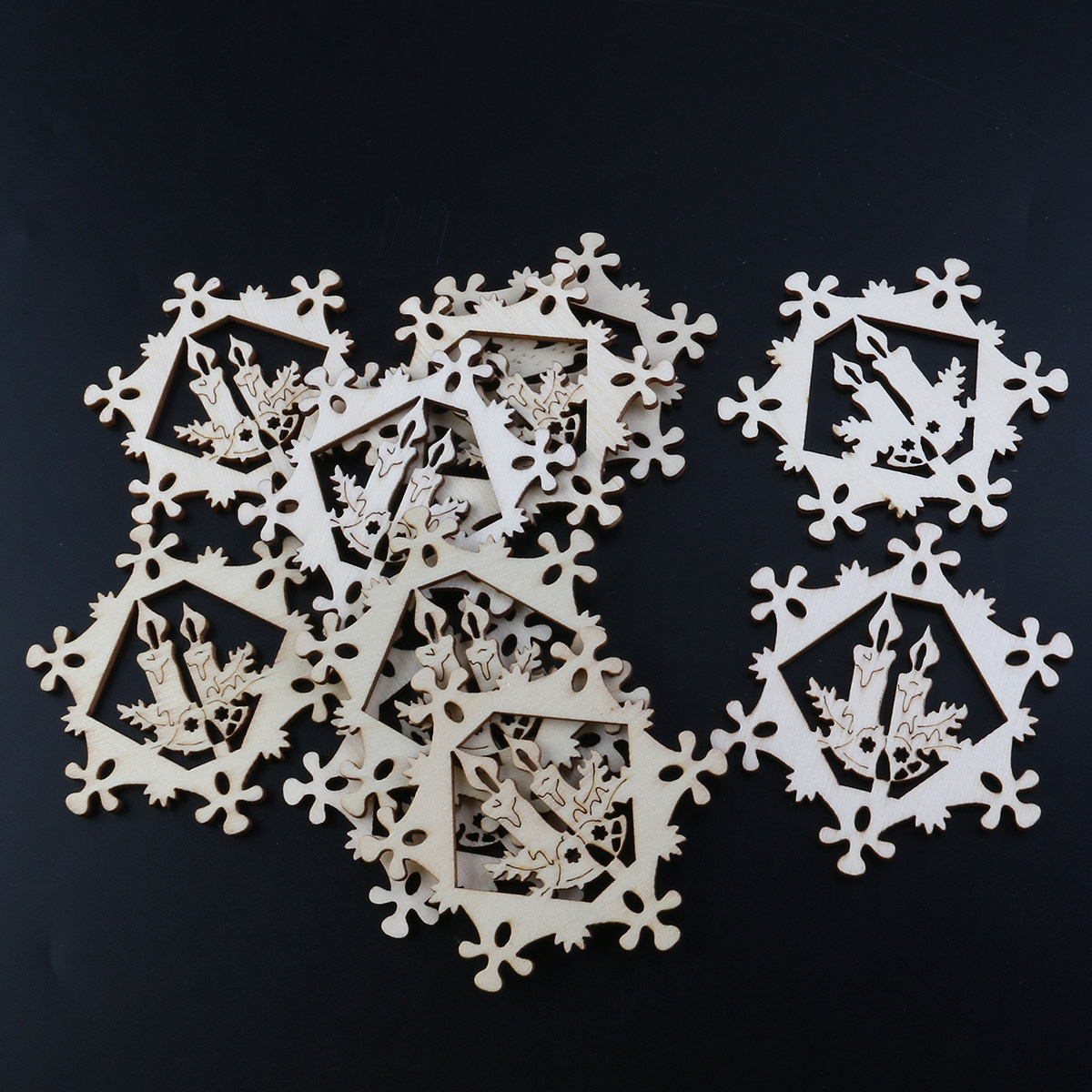 10 Adet Kar Tanesi Kolye Ucu N - Christmas Craft Embellishment incelemesi ve fiyatı