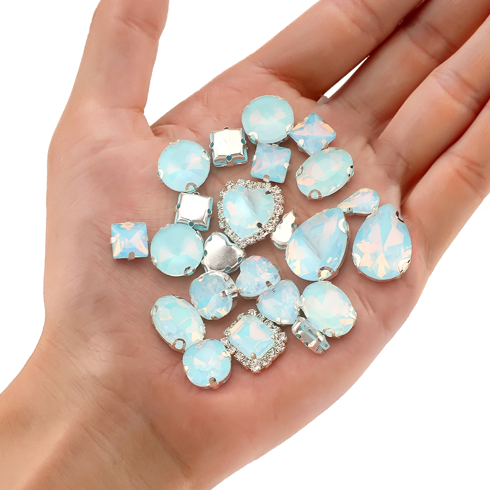40 adet/torba Mix şekli Opal c - Sew On Rhinestone incelemesi ve fiyatı