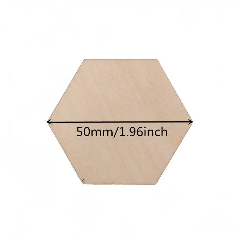 10-120mm Ahşap Altıgen Boş Dil - Christmas Craft Embellishment incelemesi ve fiyatı