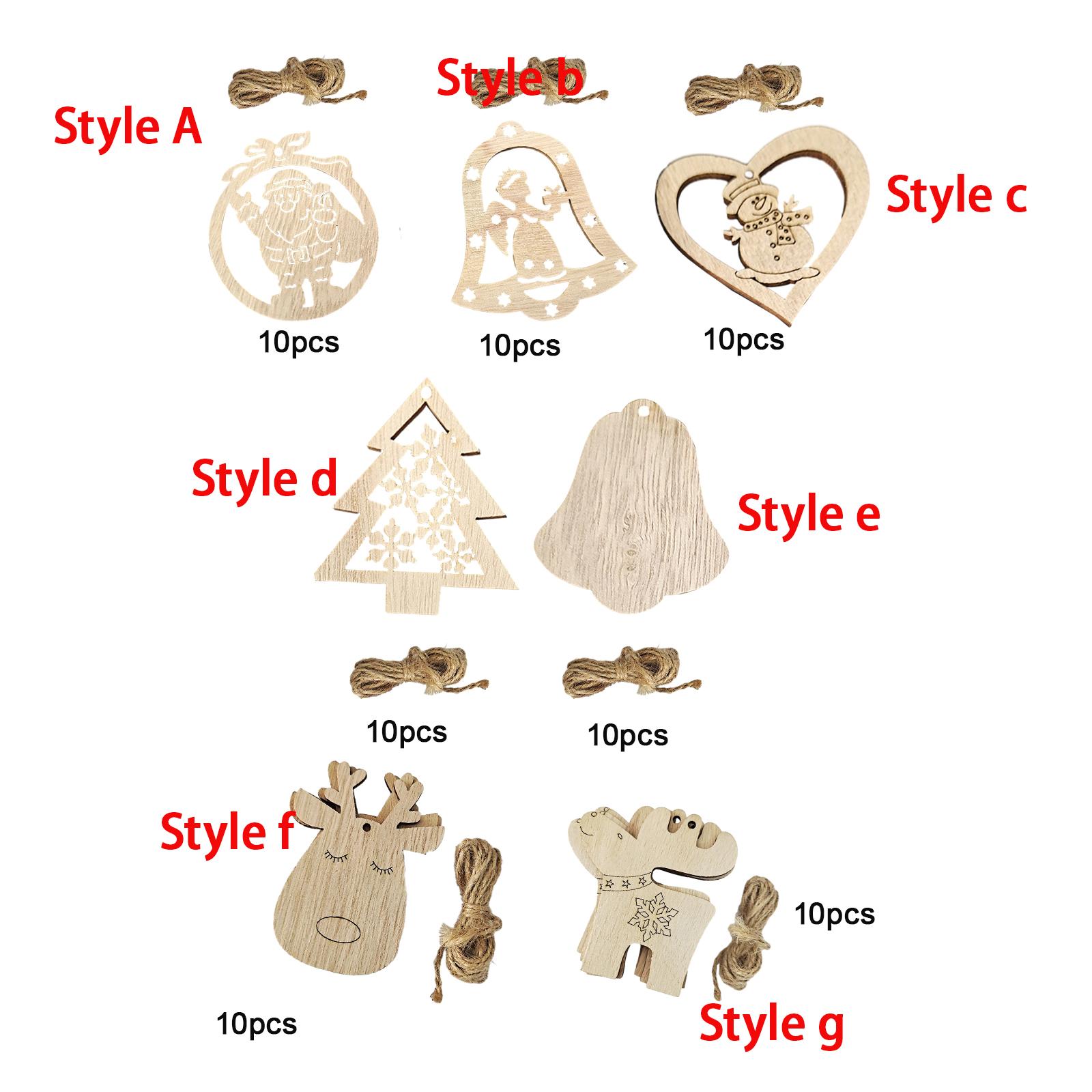 Bitmemiş Ahşap Kesimleri Noel  - Christmas Craft Embellishment incelemesi ve fiyatı