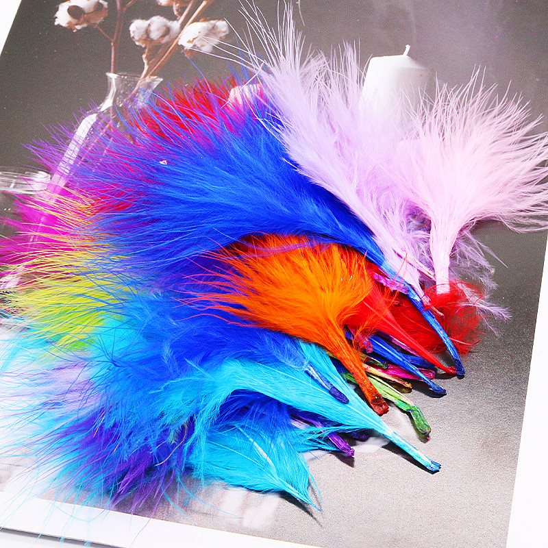 8-12cm renkli Plumas doğal tür - Feather Trim Marabou incelemesi ve fiyatı