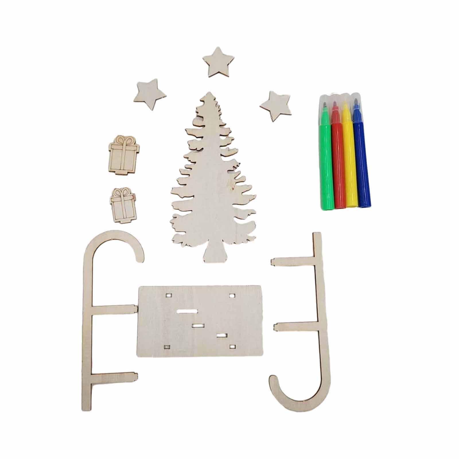 3x Kendin Yap Ahşap El Sanatla - Christmas Craft Embellishment incelemesi ve fiyatı